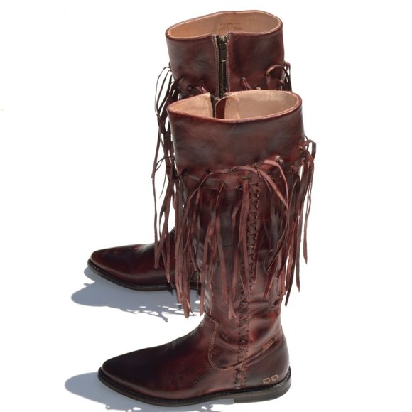 Bed Stu Hoplia Fringe Trim Boot Size 7 - Picture 6 of 8